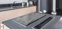 GIGANTIC CUTTING BOARD and Cooktop Cover - Glass Kitchen Board DD35 Textures and tiles 1 Series: Grey irregularity 1