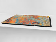 ENORMOUS Tempered GLASS Chopping Board - Induction Cooktop Cover DD36 Textures and tiles 2 Series: Concrete wall color panorama