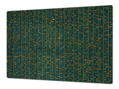 HUGE TEMPERED GLASS COOKTOP COVER - Egyptian Series DD15 Hieroglyphs 1