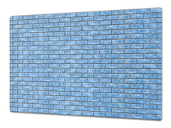 GIGANTIC CUTTING BOARD and Cooktop Cover - Glass Kitchen Board DD35 Textures and tiles 1 Series: Blue ice texture