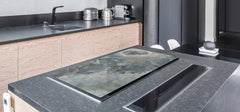 Gigantic Worktop saver and Pastry Board - Tempered GLASS Cutting Board DD21 Marbles 1 Series: Italian grunge stone
