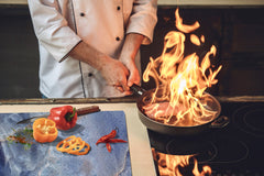 Gigantic Worktop saver and Pastry Board - Tempered GLASS Cutting Board DD21 Marbles 1 Series: Marble dotted surface