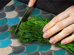 ENORMOUS Tempered GLASS Chopping Board - Induction Cooktop Cover DD36 Textures and tiles 2 Series: Fish scales pattern