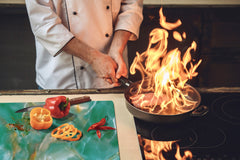 Gigantic Worktop saver and Pastry Board - Tempered GLASS Cutting Board DD21 Marbles 1 Series: Green onyx