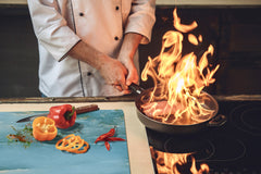 UNIQUE Tempered GLASS Kitchen Board – Impact & Scratch Resistant Cooktop cover DD32 Marbles 2 Series: Water-like marble