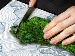 ENORMOUS Tempered GLASS Chopping Board - Flower series DD06A Dahlia Hand drawn