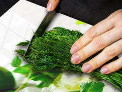 ÉNORME Planche à découper; Série de fruits et légumes DD02: Citron avec glace