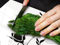 Cubre vitro de cristal templado de Gran Tamaño - Serie de flores DD06A Rosa Negra