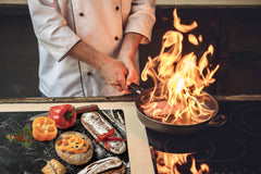 HUGE TEMPERED GLASS CHOPPING BOARD – Bread and flour series DD09 Fresh bread 8