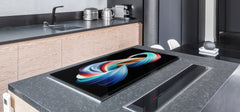 UNIQUE Tempered GLASS Kitchen Board – Abstract Series DD14 Infinite wave