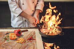 UNIQUE Tempered GLASS Kitchen Board – Impact & Scratch Resistant Cooktop cover DD32 Marbles 2 Series: Brown marble pattern