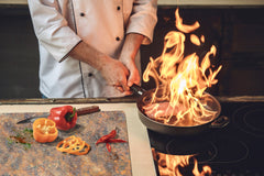 BIG KITCHEN BOARD & Induction Cooktop Cover – Glass Pastry Board DD34 Rusted textures Series: Rusted iron texture