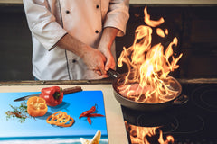 Very Big Cooktop saver - Nature series DD08 Shells on the beach 2