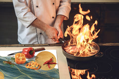 Enorme Cubre vitros de cristal templado - Serie de alimentos DD16 Comida Africa