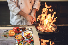 BIG KITCHEN BOARD & Induction Cooktop Cover – Glass Pastry Board - Food series DD16 Sweet breakfast 1