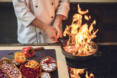 UNIQUE Tempered GLASS Kitchen Board Fruit and Vegetables series DD02 Beans 2