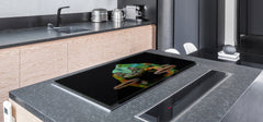 Gigantic Worktop saver and Pastry Board - Tempered GLASS Cutting Board Animals series DD01 Chameleon 2