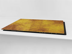 ENORMOUS Tempered GLASS Chopping Board - Induction Cooktop Cover DD36 Textures and tiles 2 Series: Abstract golden fish scales