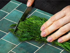 GIGANTIC CUTTING BOARD and Cooktop Cover - Glass Kitchen Board DD35 Textures and tiles 1 Series: Green vintage ceramic tiles 1