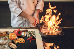 HUGE TEMPERED GLASS CHOPPING BOARD – Bread and flour series DD09 Fresh bread 11