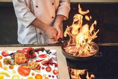 UNIQUE Tempered GLASS Kitchen Board Fruit and Vegetables series DD02 Fruit and vegetables 1