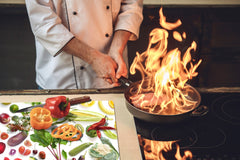 UNIQUE Tempered GLASS Kitchen Board Fruit and Vegetables series DD02 Fruit and vegetables 5