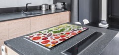 UNIQUE Tempered GLASS Kitchen Board Fruit and Vegetables series DD02 Fruit and vegetables 5