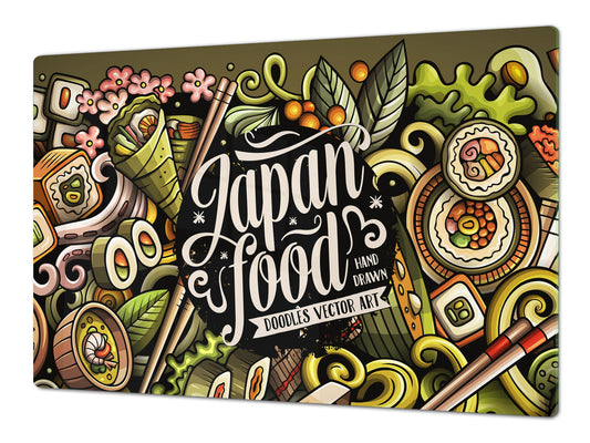 Ensembles de planches à découper TRES GRAND; Série Alimentaire DD16: Nourriture japonaise