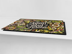BIG KITCHEN BOARD & Induction Cooktop Cover – Glass Pastry Board - Food series DD16 Japan food