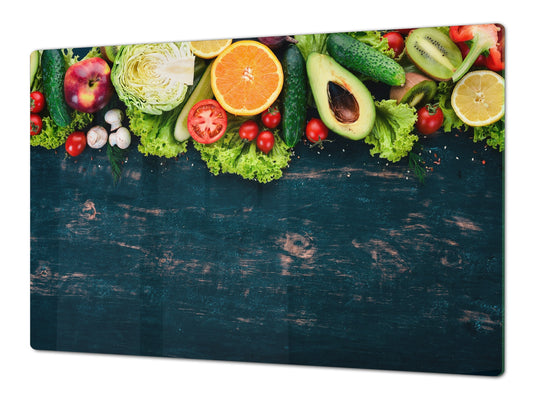 UNICO CRISTAL TEMPLADO TABLAS DE CORTAR - SERIE Frutas y Hortalizas DD02 Frutas y verduras 2