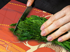 HUGE TEMPERED GLASS CHOPPING BOARD ; Moroccan design Series DD21 Baobab Tree