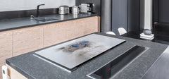Gigantic Worktop saver and Pastry Board - Tempered GLASS Cutting Board Animals series DD01 Kitty 1