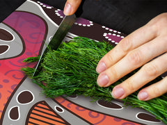 Worktop saver and Pastry Board – Cooktop saver; Series: Outside Series DD19 Aboriginal art