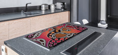 Worktop saver and Pastry Board – Cooktop saver; Series: Outside Series DD19 Aboriginal art