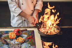 Impact & Shatter Resistant Worktop saver- Image Series DD05B Ballerina