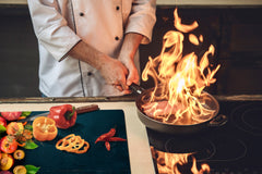 UNIQUE Tempered GLASS Kitchen Board Fruit and Vegetables series DD02 Nectarines and plums