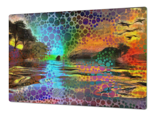 Worktop saver and Pastry Board – Cooktop saver; Series: Outside Series DD19 A colorful picture