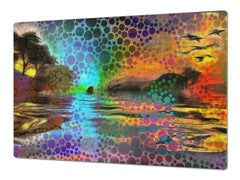 Worktop saver and Pastry Board – Cooktop saver; Series: Outside Series DD19 A colorful picture