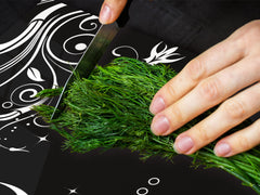 ENORMOUS Tempered GLASS Chopping Board - Flower series DD06A White flower