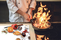 Worktop saver and Pastry Board – Glass Kitchen Board- Coffee series DD07 Coffee 7