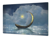 COPRI-PIANO COTTURA A INDUZIONE – Proteggi-piano di lavoro: Serie fantasy e fiabesca DD18: Una barca solitaria