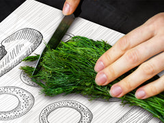 HUGE TEMPERED GLASS CHOPPING BOARD – Bread and flour series DD09 Home Made Bakery