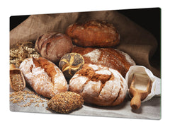 HUGE TEMPERED GLASS CHOPPING BOARD – Bread and flour series DD09 Breads 7