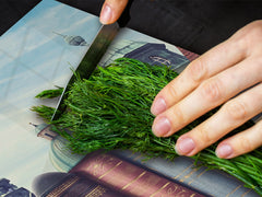 Induction Cooktop Cover – Glass Worktop saver: Fantasy and fairy-tale series DD18 Cottages from books