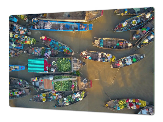 Very Big Cooktop saver - Nature series DD08 Asian boats