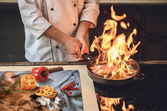 Gigantic Worktop saver and Pastry Board - Tempered GLASS Cutting Board Animals series DD01 Dog with a cat