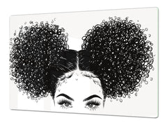 HUGE TEMPERED GLASS COOKTOP COVER - Egyptian Series DD15 Double buns