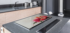 LARGE CUTTING BOARD and Cooktop Cover – Worktop saver; Drinks Series DD11 Pomegranate cocktail