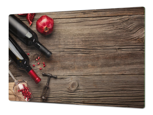 BIG KITCHEN PROTECTION BOARD or Induction Cooktop Cover - Wine Series DD04 Bottles of wine 3