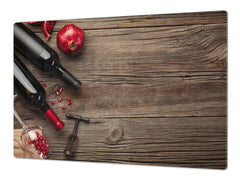 BIG KITCHEN PROTECTION BOARD or Induction Cooktop Cover - Wine Series DD04 Bottles of wine 3